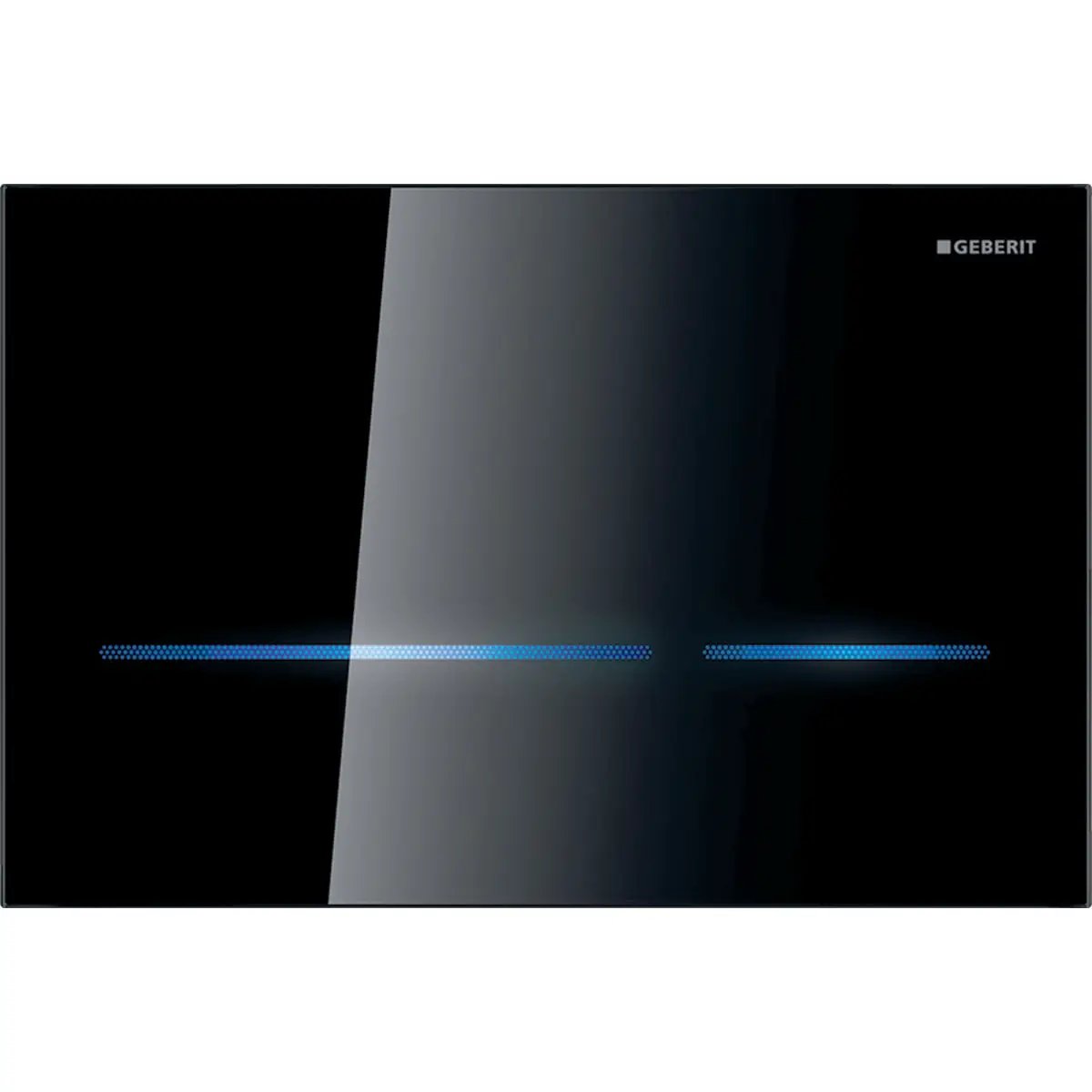 black glass flush control