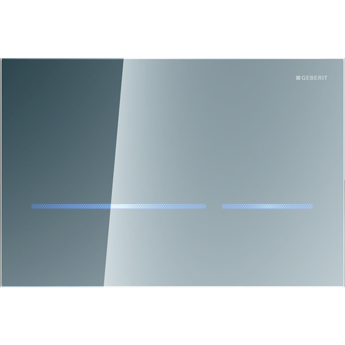 Geberit Toilet Flush Control with Electronic Flush Actuation, Mains Operation, Dual Flush and Sigma 80 Actuator Plate Touchless by Geberit