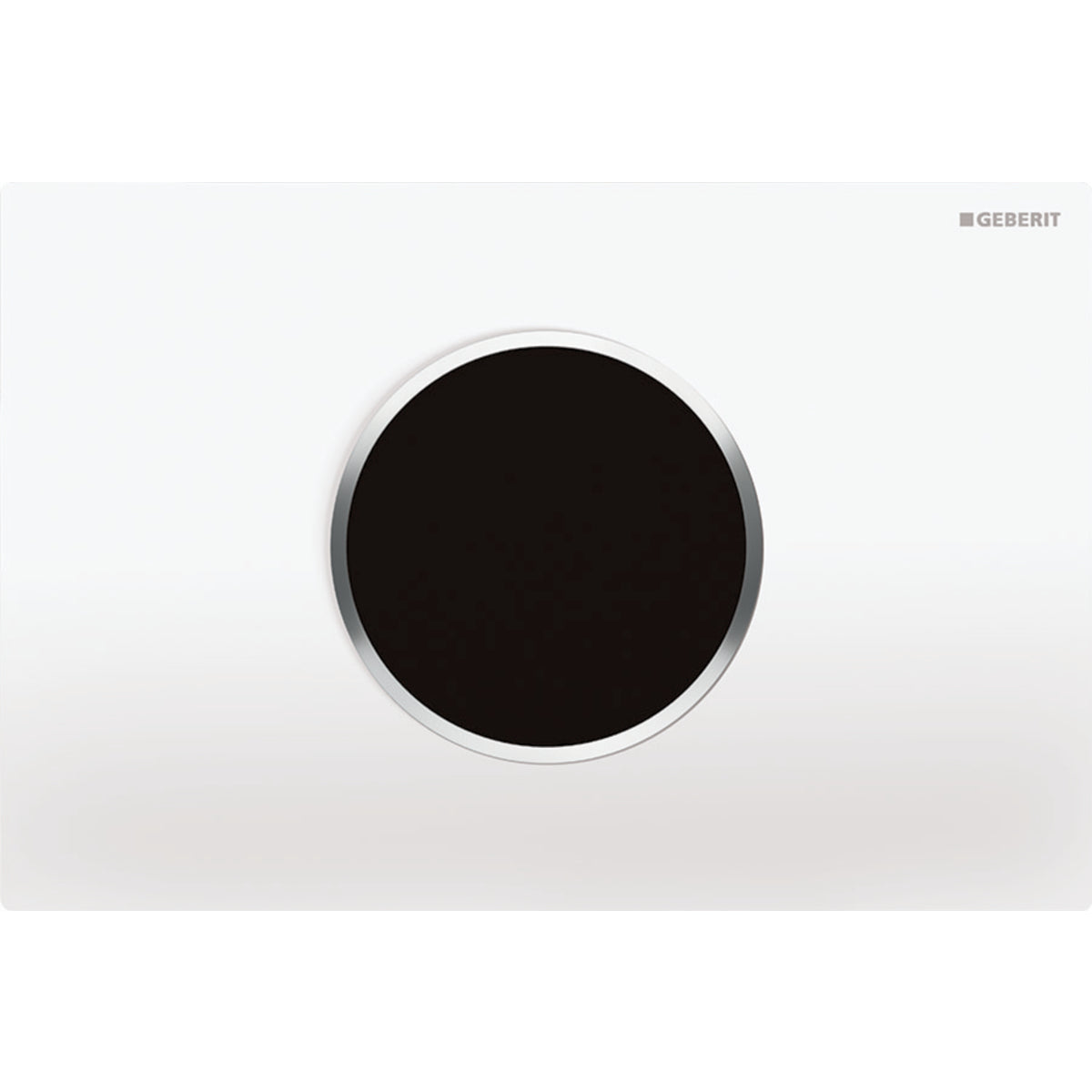 Geberit Toilet Flush Control with Electronic Flush Actuation, Mains Operation, Dual Flush and Sigma 10 Actuator Plate Automatic/Touchless