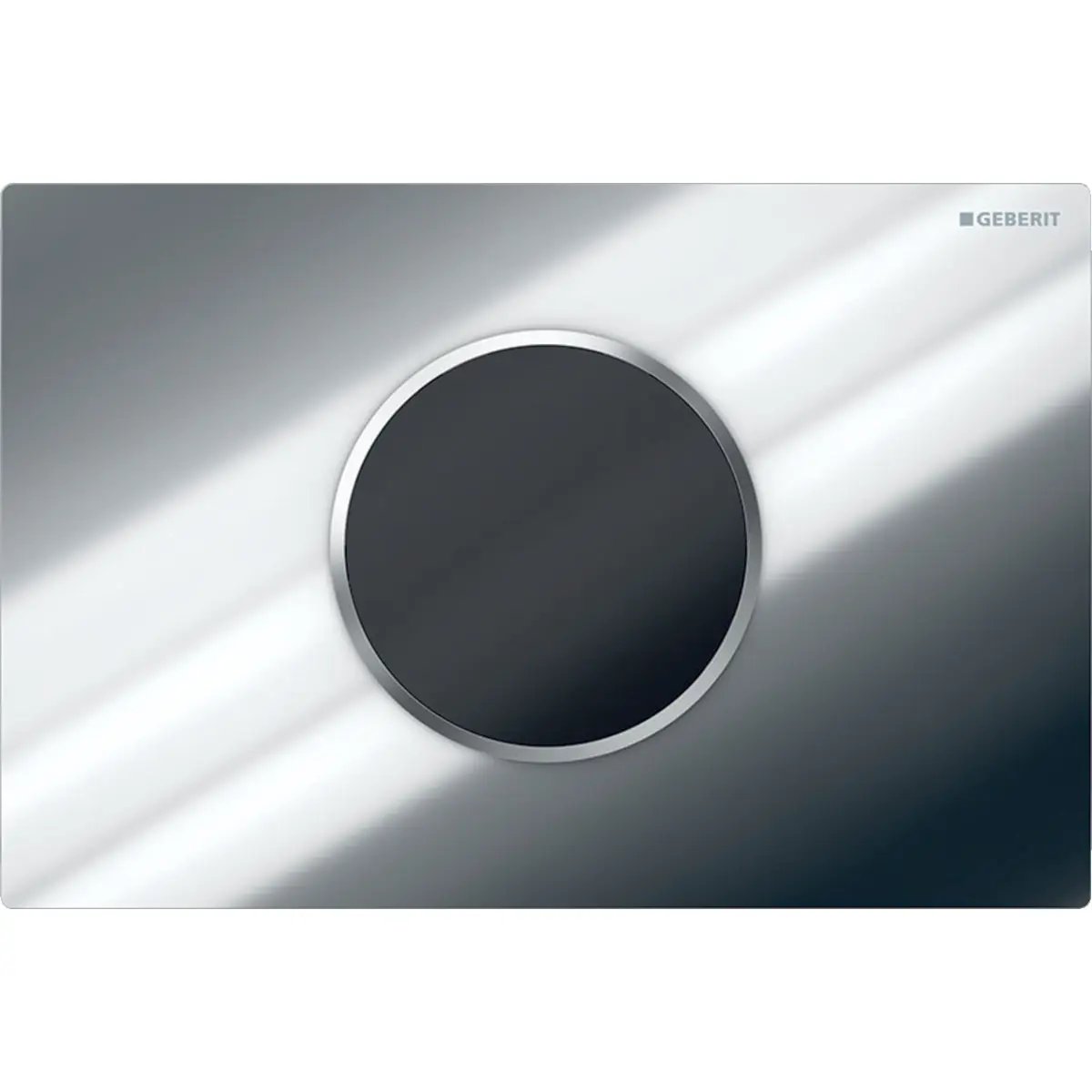 Geberit Toilet Flush Control with Electronic Flush Actuation, Battery Operation, Dual Flush and Sigma 10 Actuator Plate Automatic/Touchless by Geberit