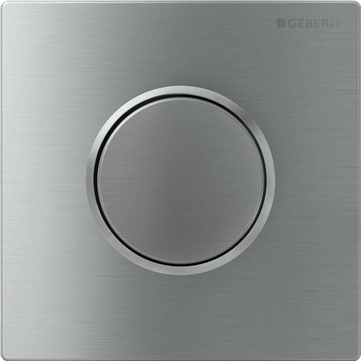 Geberit Urinal Flush Control with Pneumatic Flush Actuation and Type 10 Actuator Plate