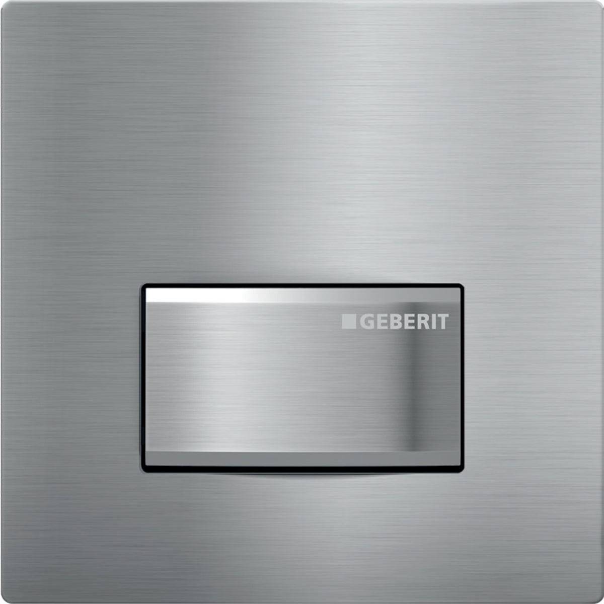 Geberit Urinal Flush Control with Pneumatic Flush Actuation and Type 50 Actuator Plate