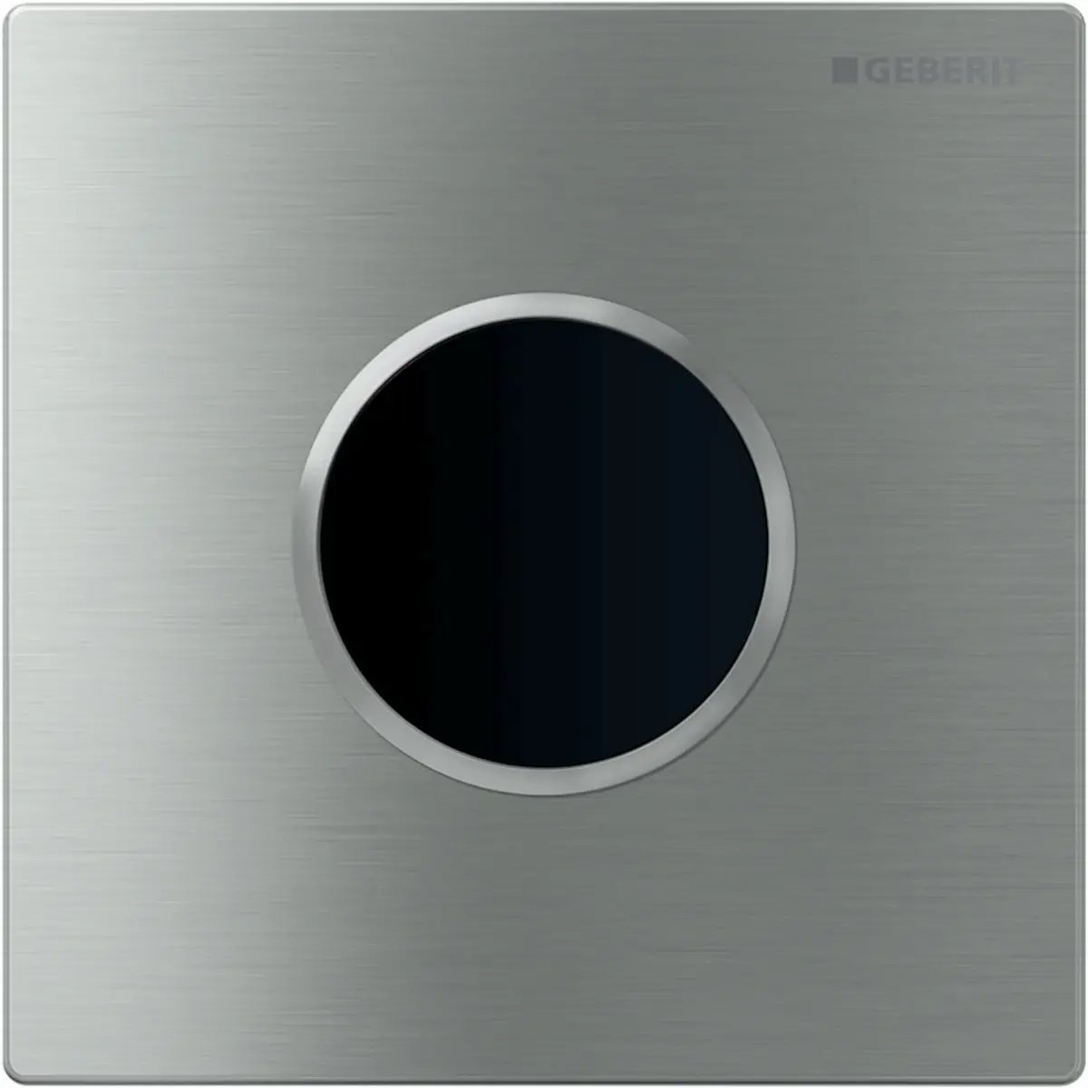 Geberit Urinal Flush Control with Electronic Flush Actuation, Mains Operation and Type 10 Cover Plate by Geberit