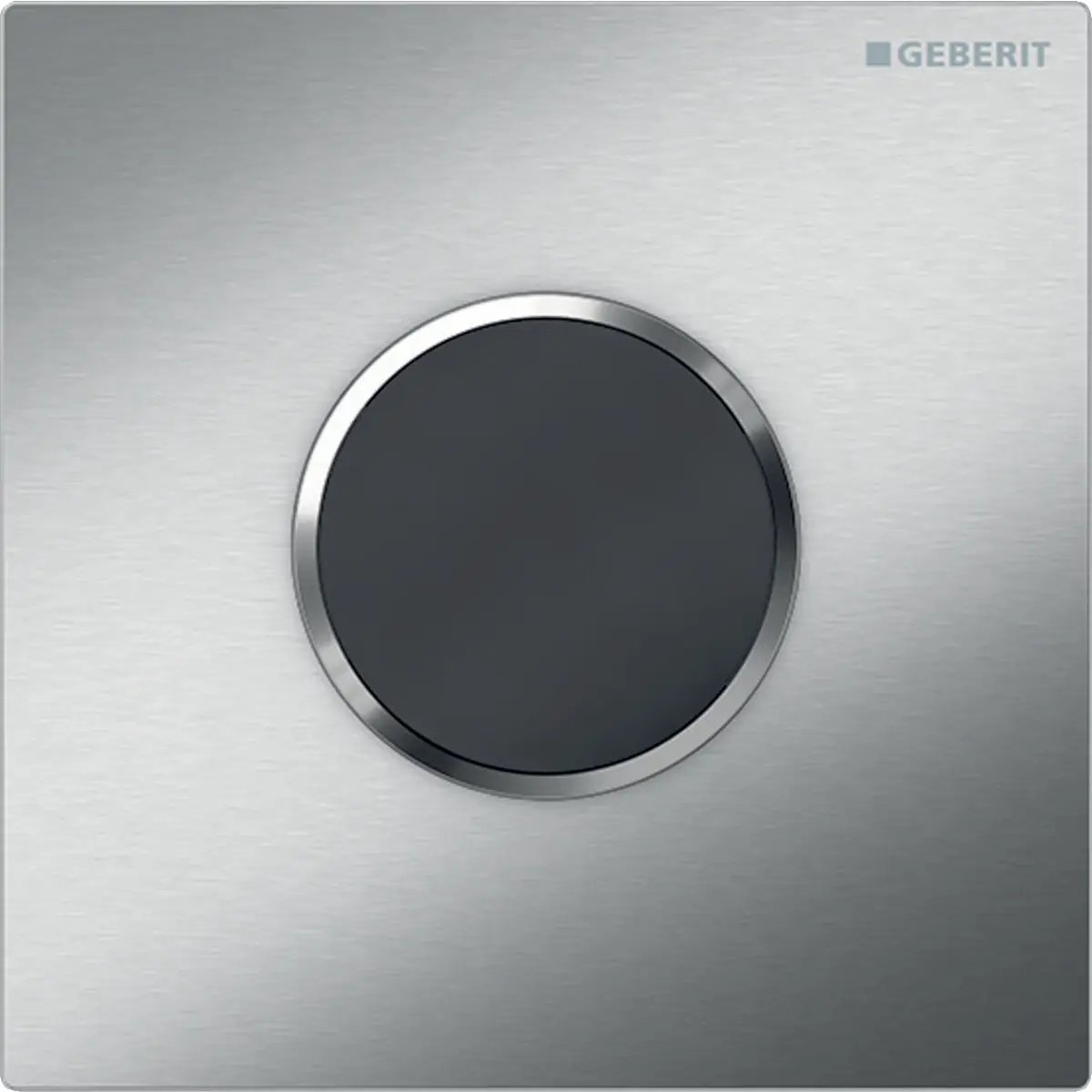 Geberit Urinal Flush Control with Electronic Flush Actuation, Battery Operation and Type 10 Cover Plate by Geberit