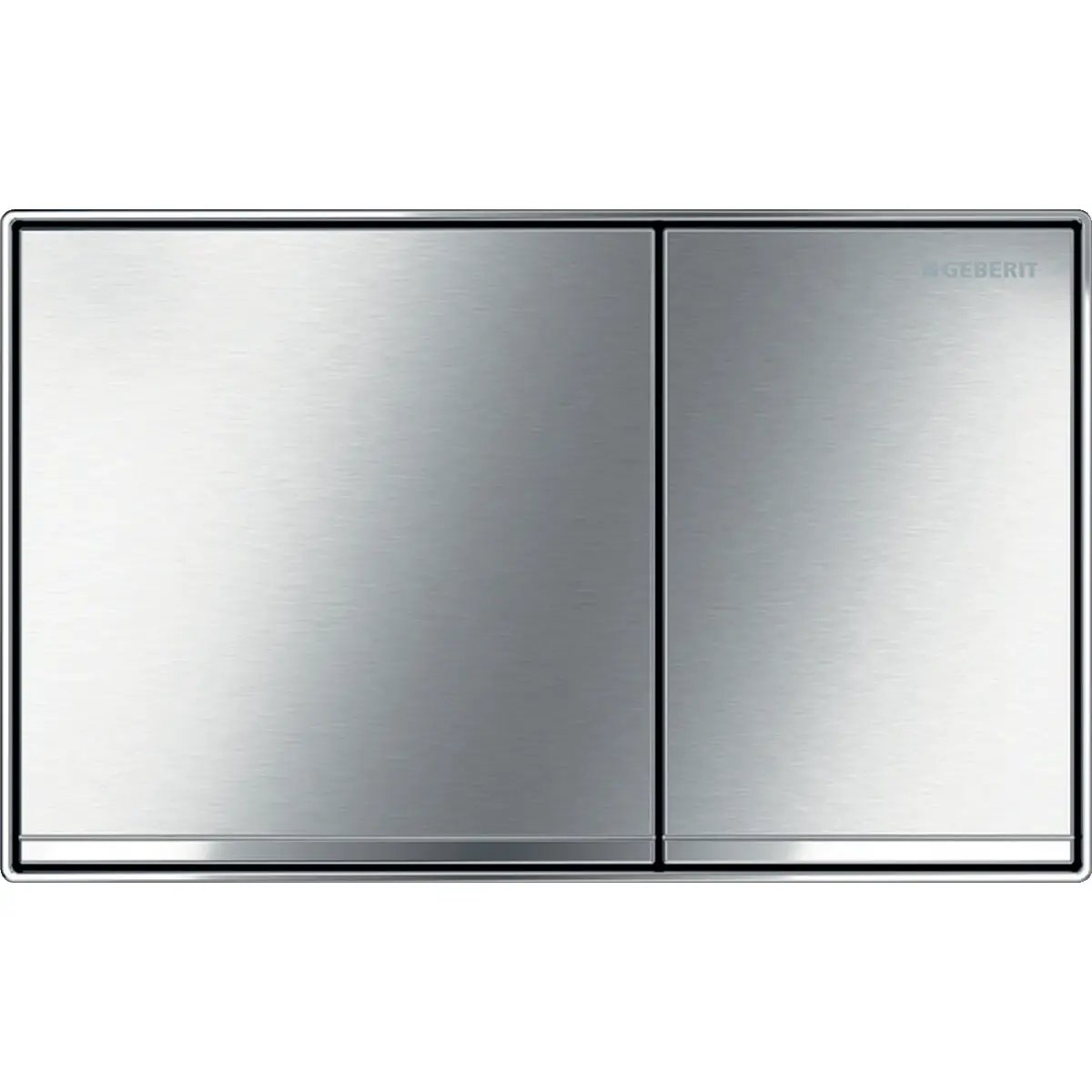 brushed chrome actuator plate