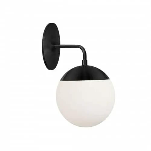 Dainolite 1 Light Halogen Wall Sconce with White Glass by Dainolite