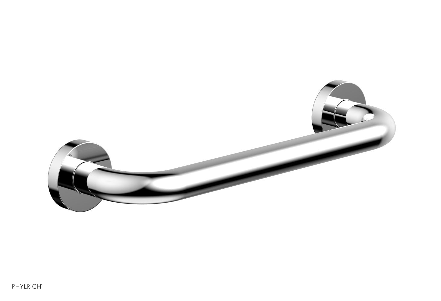 polished chrome grab bar