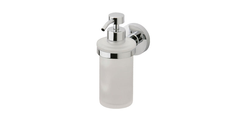 polished chrome soap dispenser