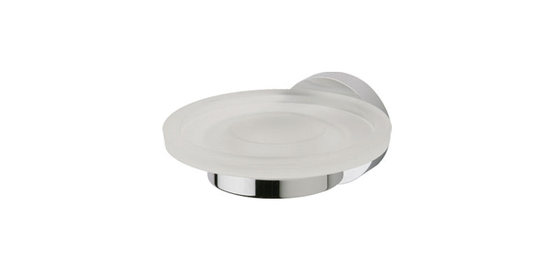 polished chrome soap dish