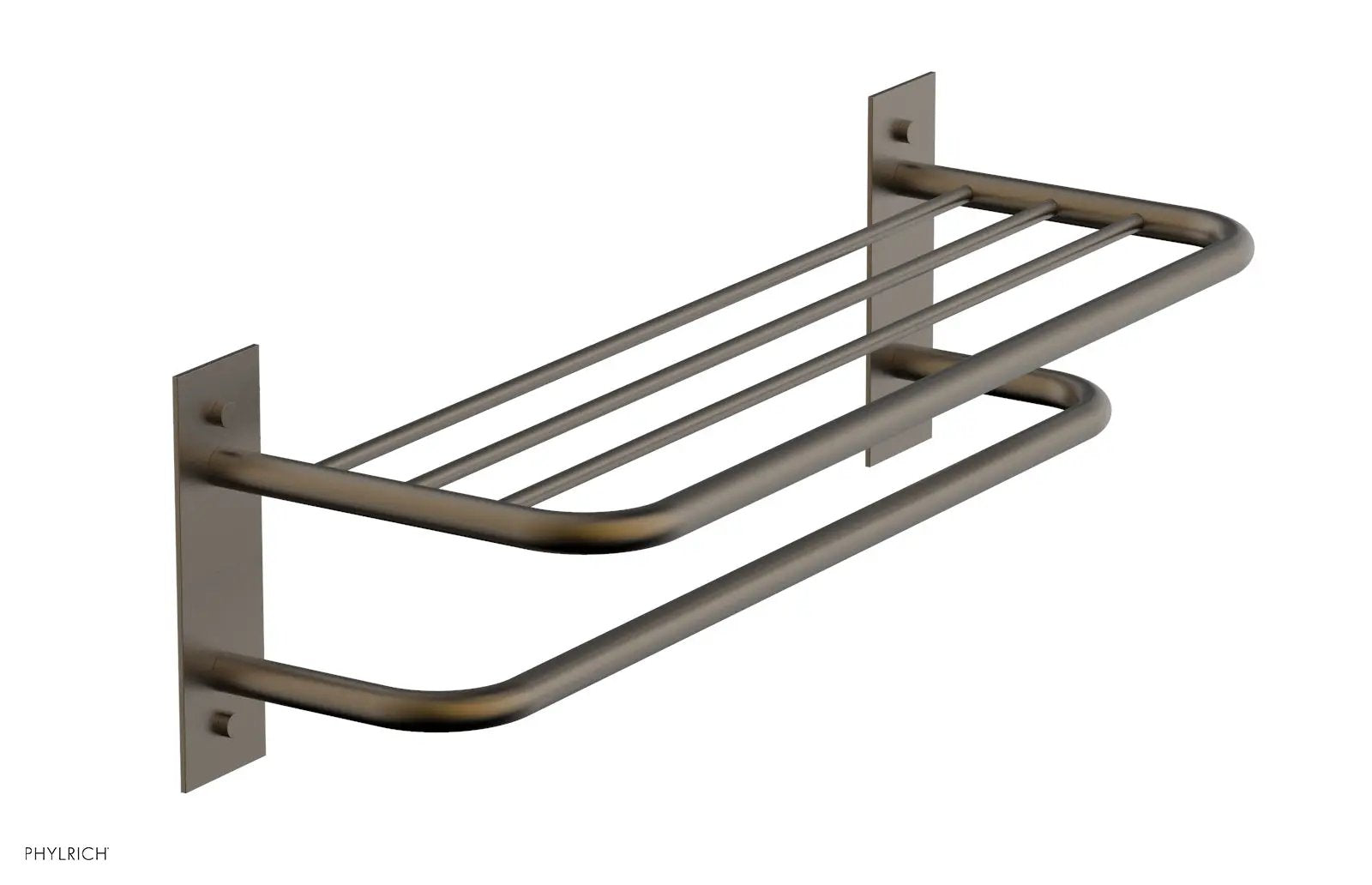 Phylrich BASIC Towel Rack/Shelf - Double by Phylrich