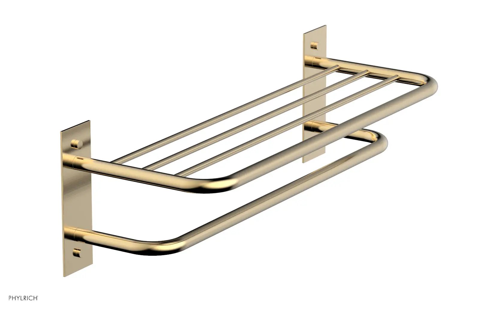 Phylrich BASIC Towel Rack/Shelf - Double by Phylrich