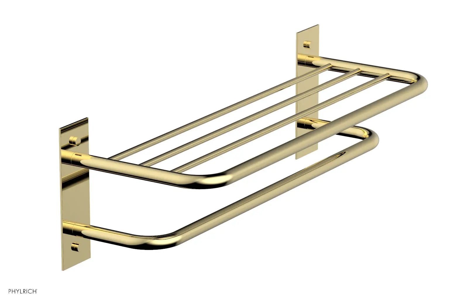 Phylrich BASIC Towel Rack/Shelf - Double by Phylrich