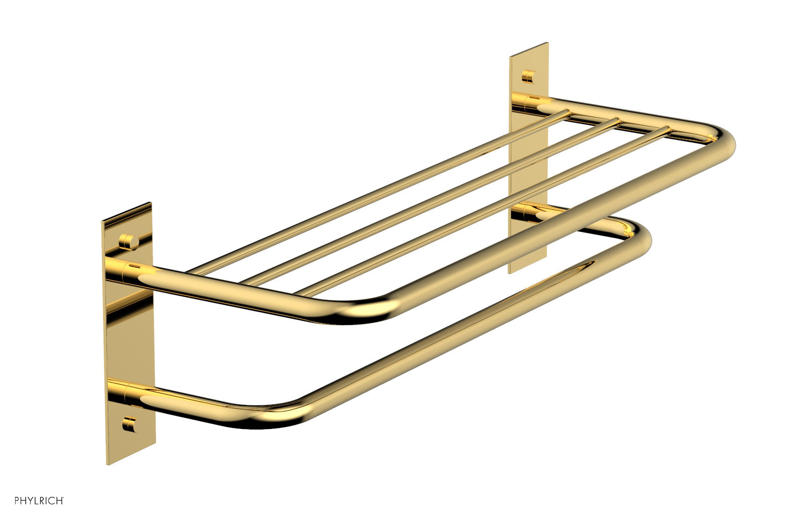 Phylrich BASIC Towel Rack/Shelf - Double by Phylrich