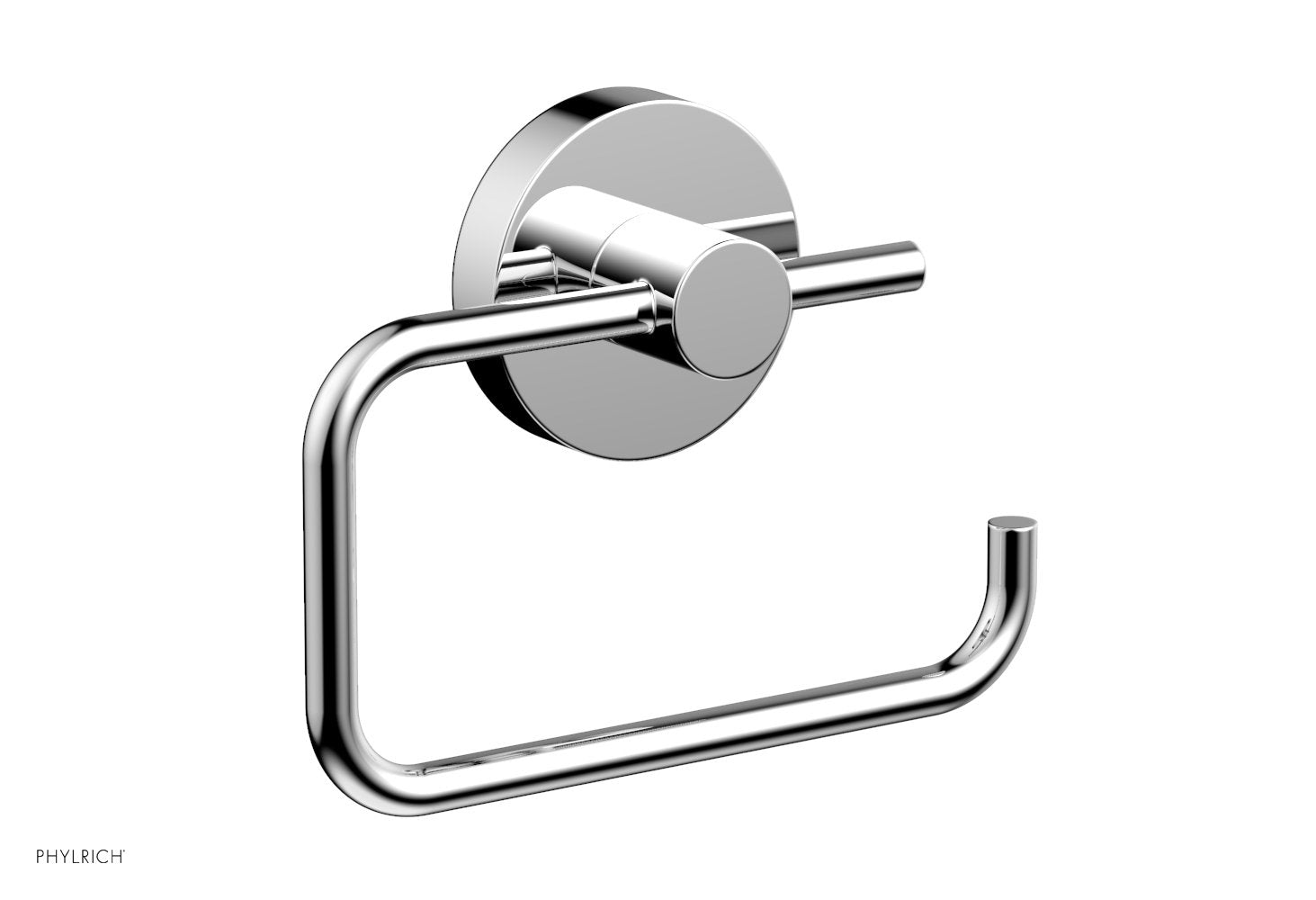 polished chrome paper holder