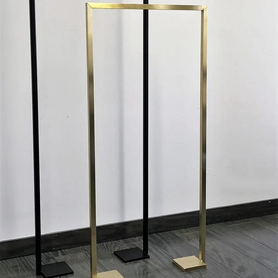 brushed gold towel stand