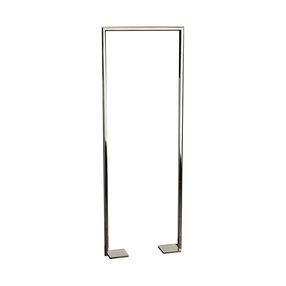 polished stainless steel towel stand