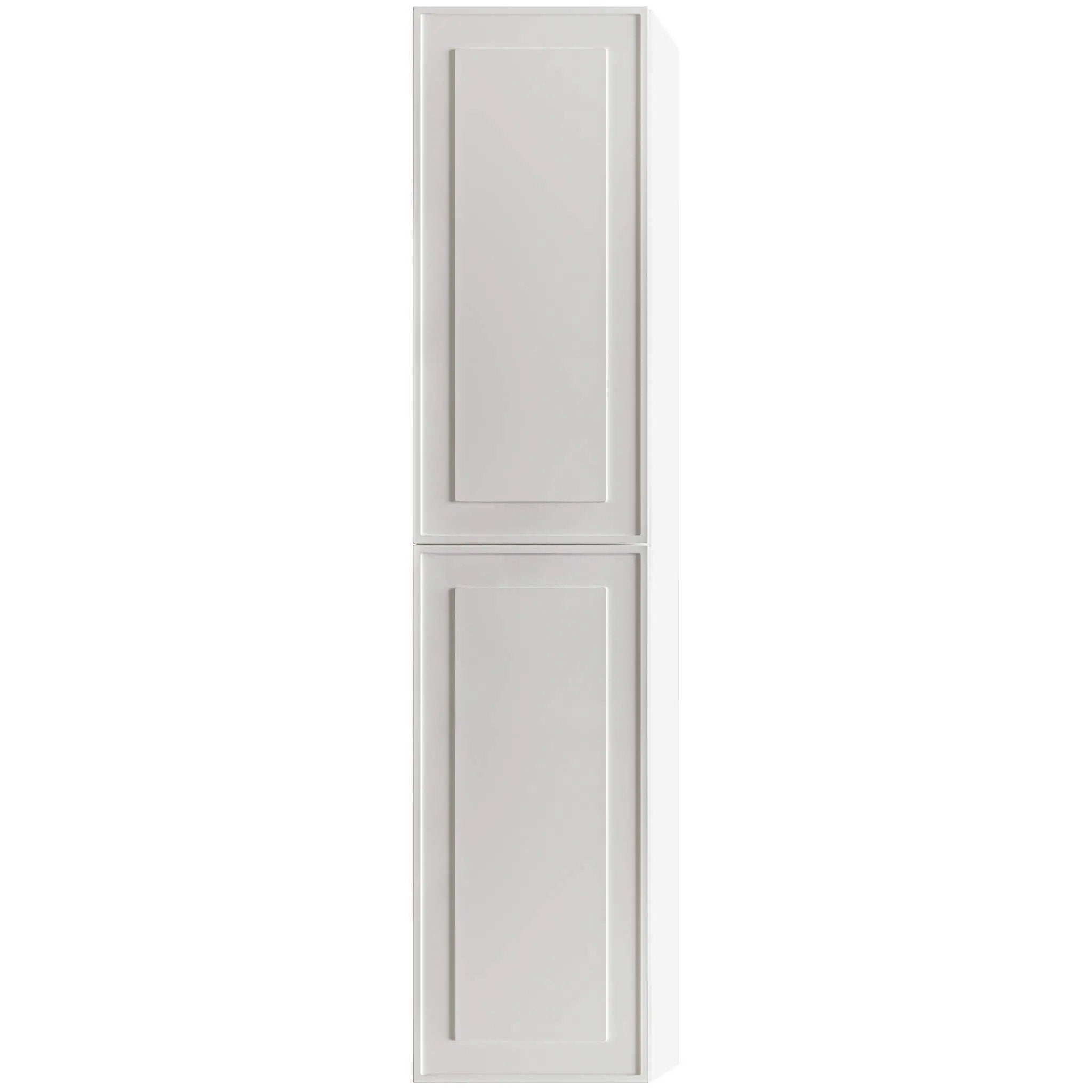 white matte linen cabinet