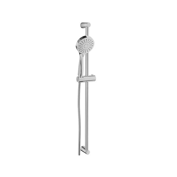 chrome shower bar