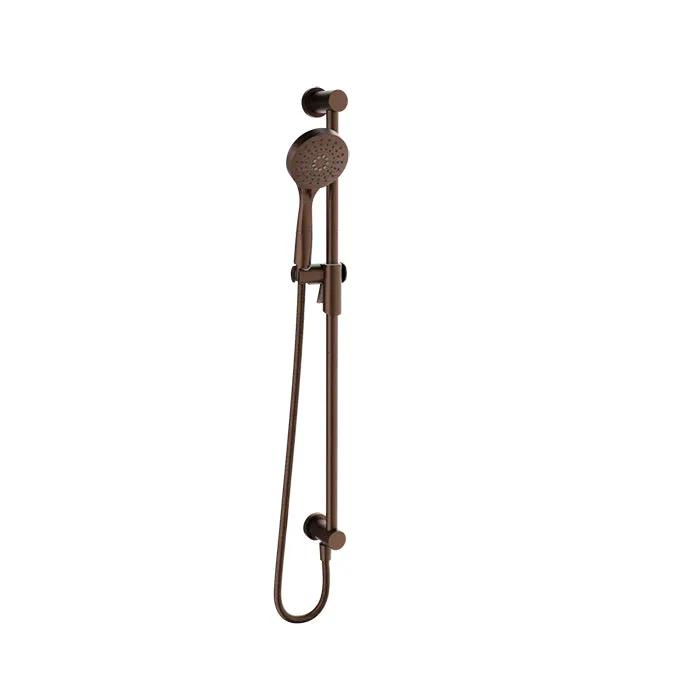 Baril Shower Components Zip+ 3-Spray Sliding Shower Bar with Built-In Elbow Connector by Baril