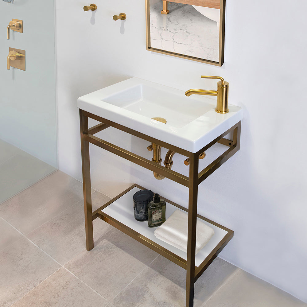 brushed gold shower trim