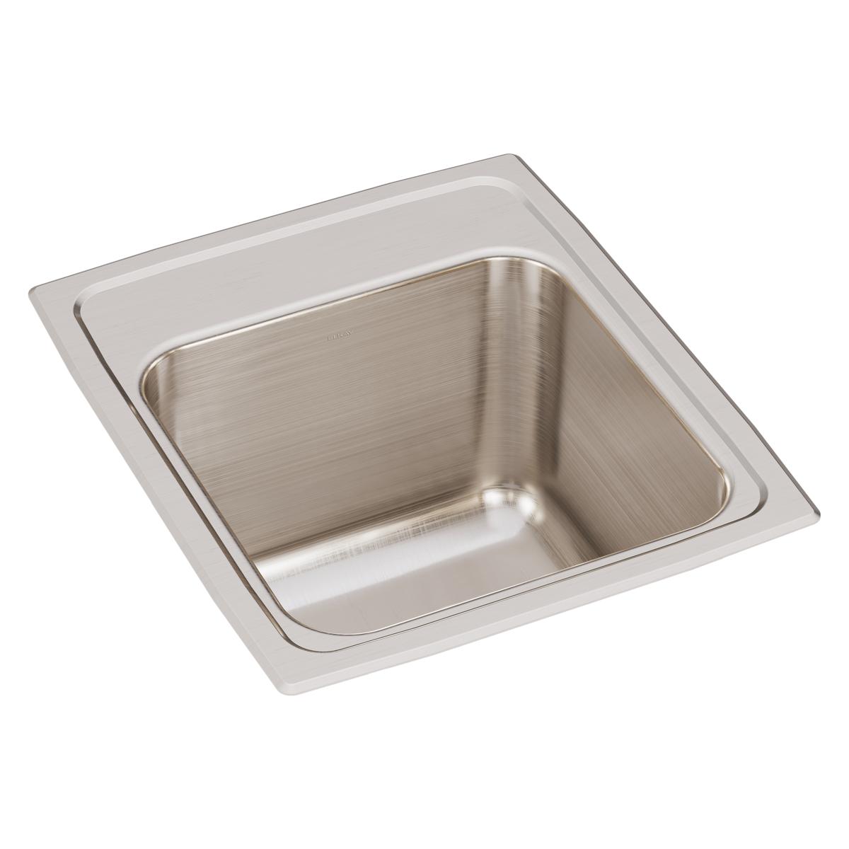 lustrous satin single bowl drop-in sink