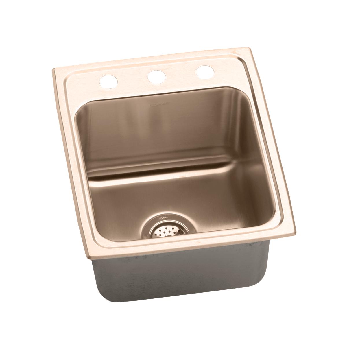 lustrous satin single bowl drop-in sink