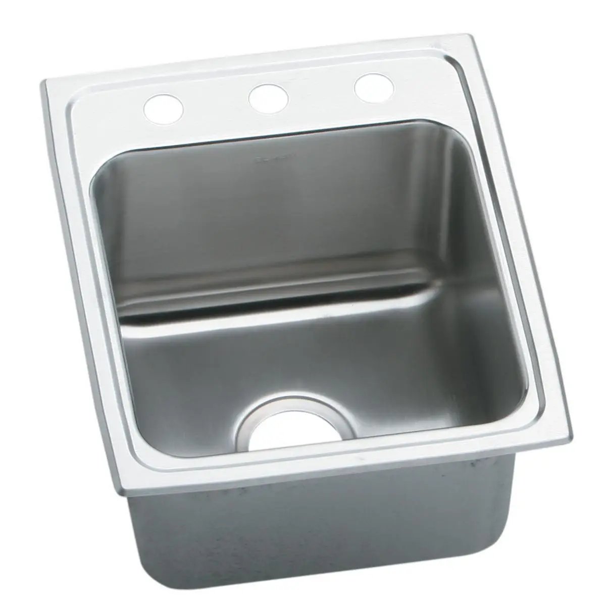 lustrous satin single bowl drop-in sink