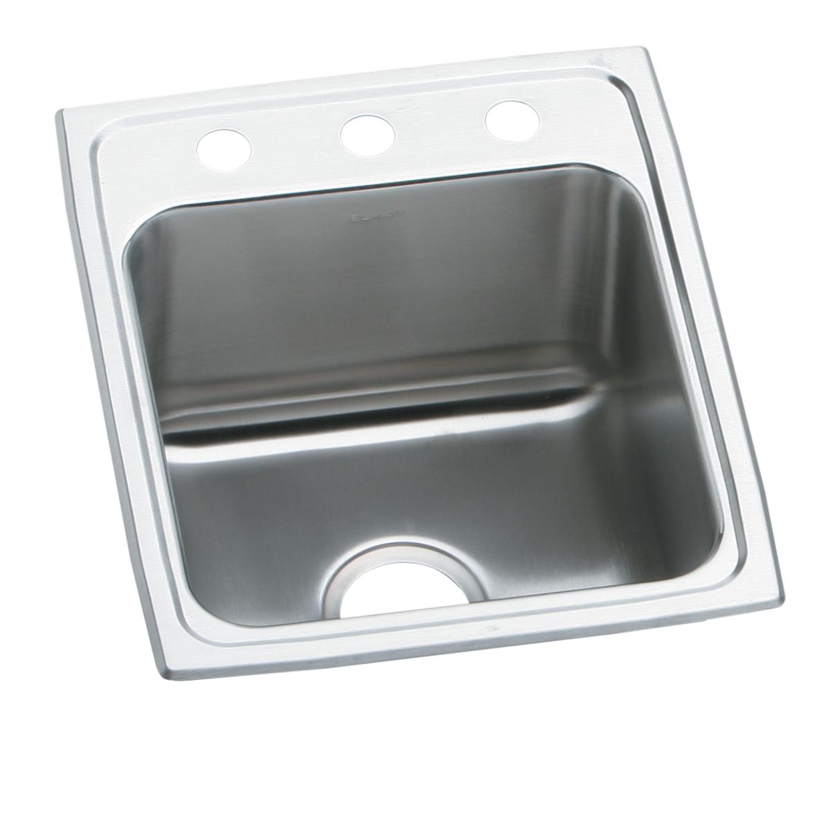 Elkay Lustertone Classic 15" x 22" x 6" MR2-Hole Single Bowl Drop-in ADA Sink
