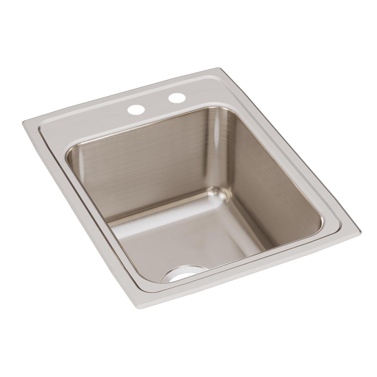 lustrous satin single bowl drop-in sink
