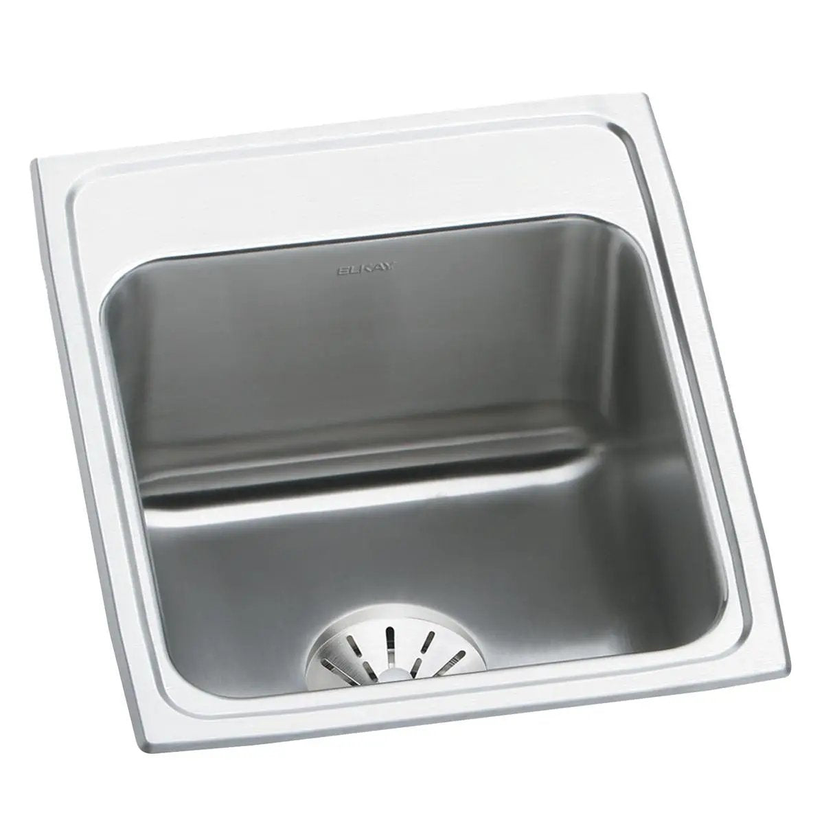 lustrous satin single bowl drop-in sink