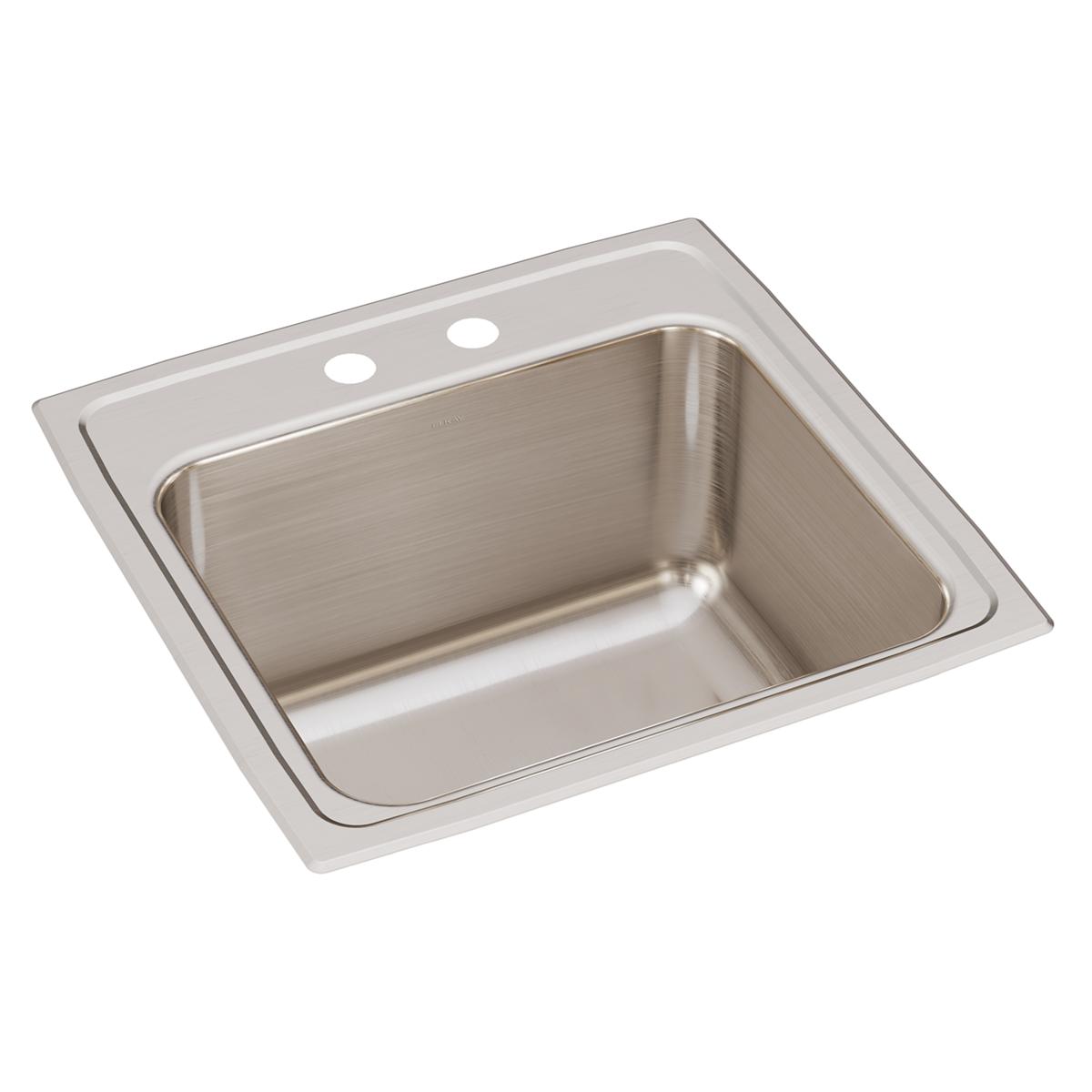 lustrous satin single bowl drop-in laundry sink