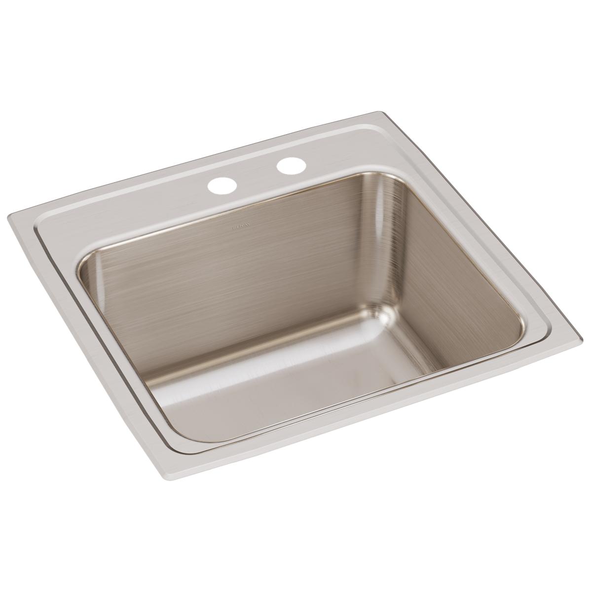 lustrous satin single bowl drop-in laundry sink