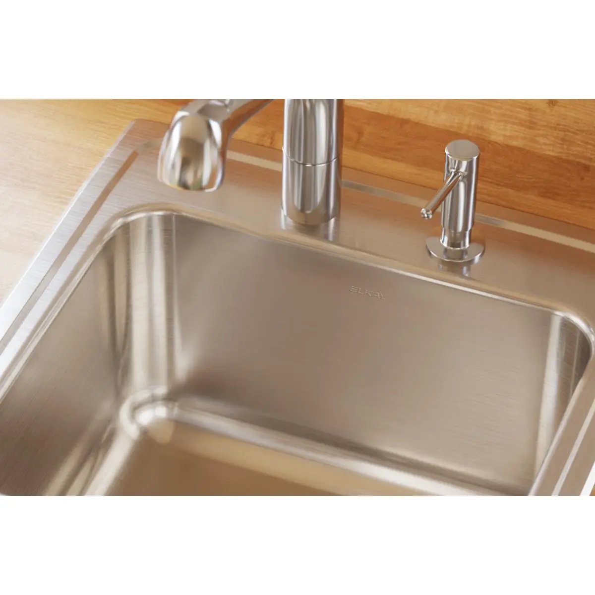 lustrous satin drop-in laundry sink