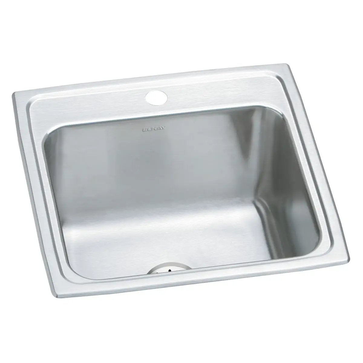 Elkay Lustertone Classic 19-1/2" x 19" x 10-1/8" Single Bowl Drop-in Laundry Sink w/Perfect Drain by Elkay