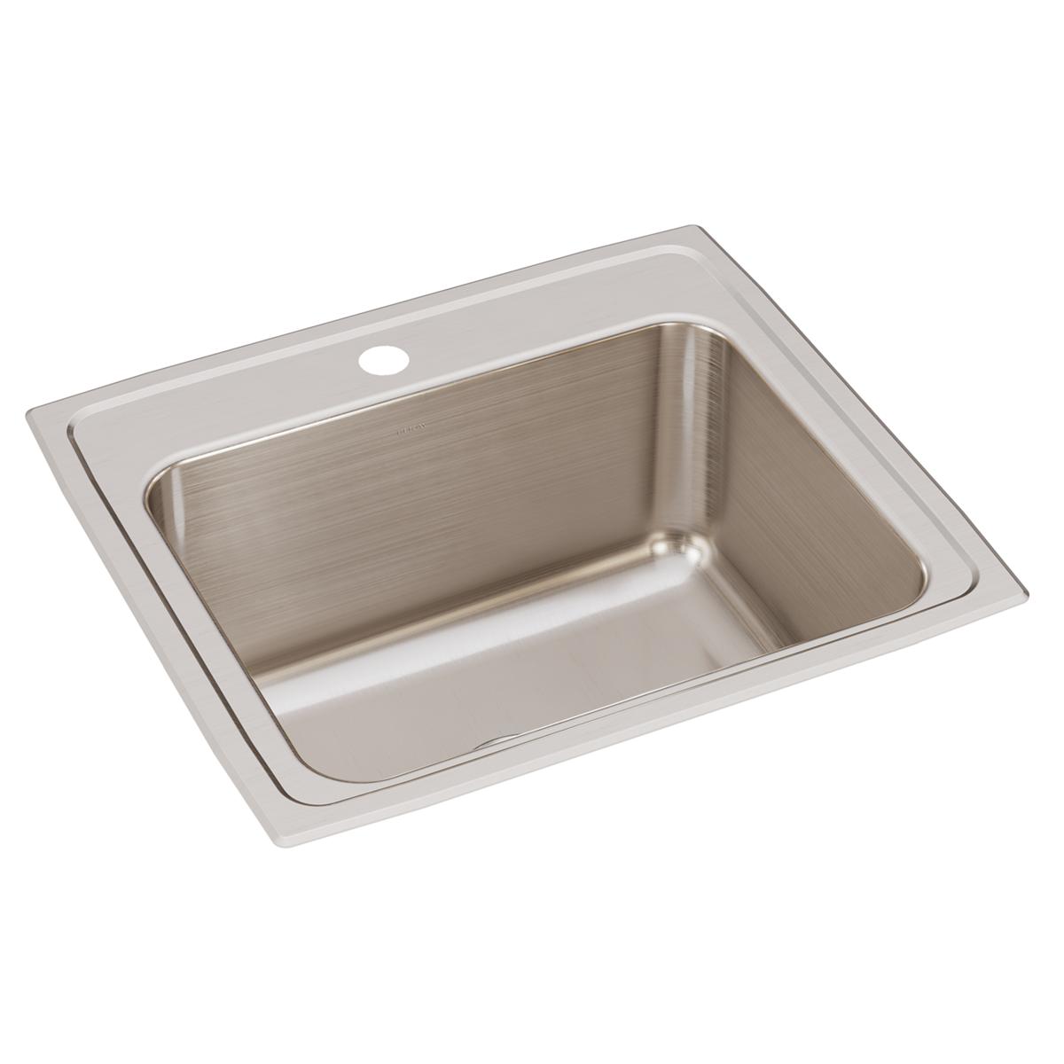 Elkay Lustertone Classic 22" x 19-1/2" x 10-1/8" Single Bowl Drop-in Sink