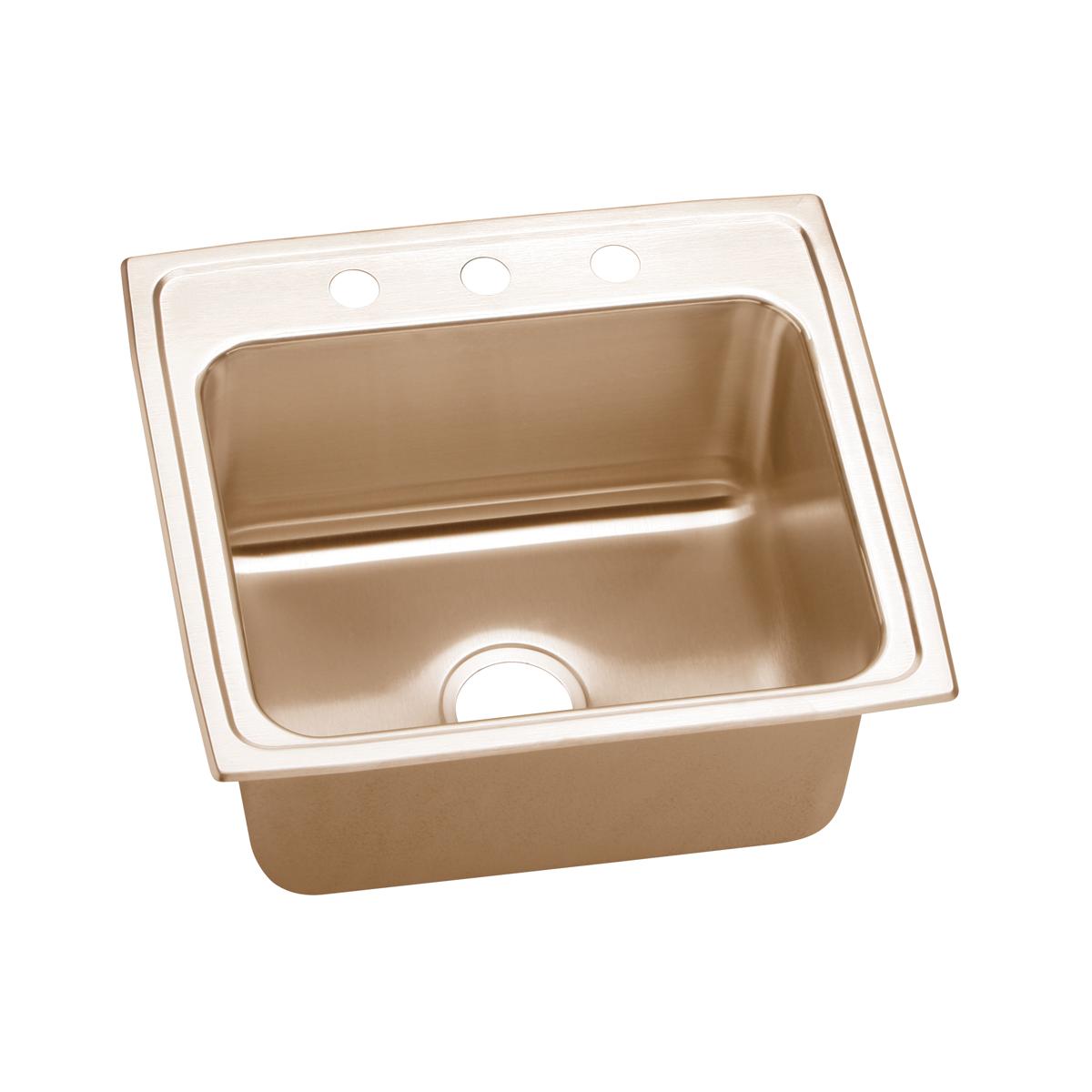 lustrous satin single bowl drop-in sink