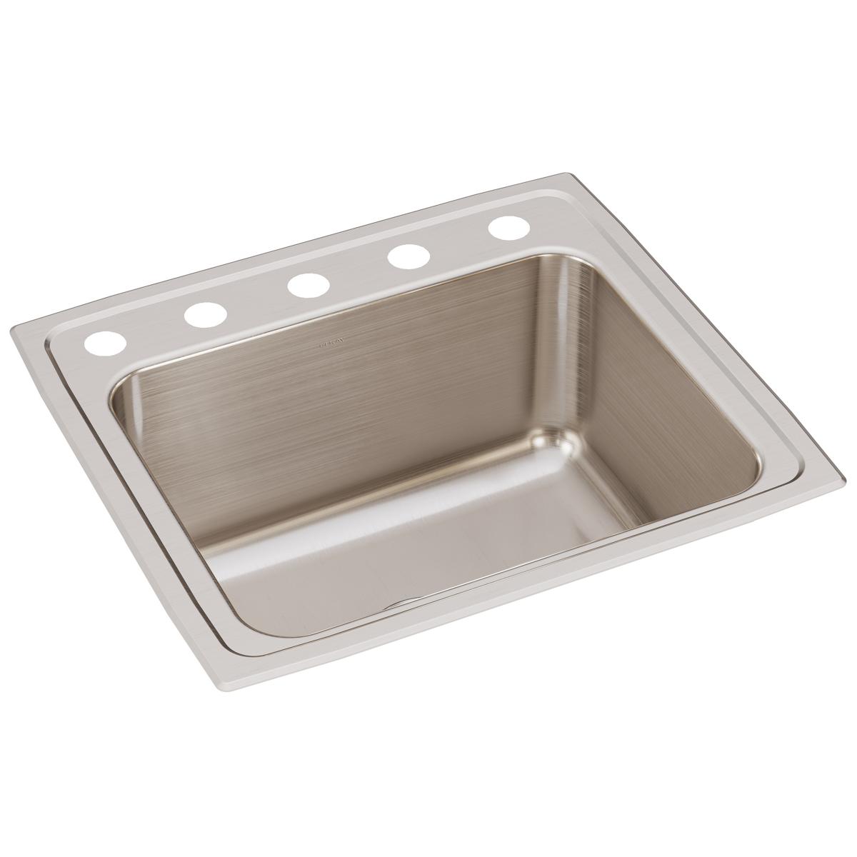 Elkay Lustertone Classic 22" x 19-1/2" x 10-1/8" Single Bowl Drop-in Sink