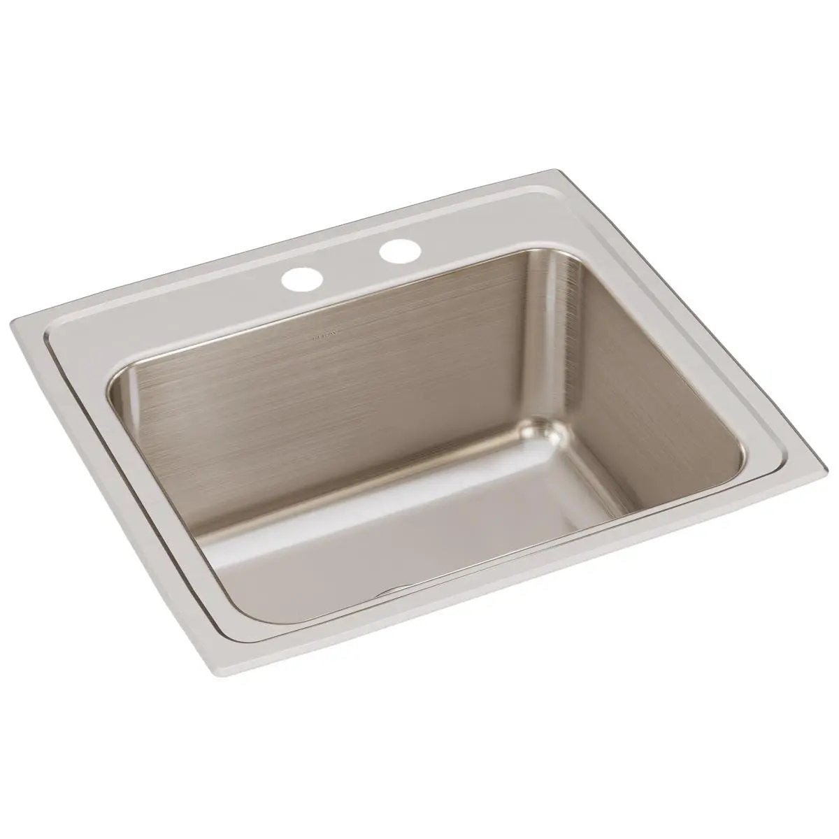 Elkay Lustertone Classic 22" x 19-1/2" x 10-1/8" MR2-Hole Single Bowl Drop-in Sink by Elkay