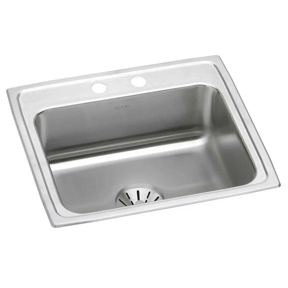 Elkay Lustertone Classic 22" x 19-1/2" x 10-1/8" Single Bowl Drop-in Sink with Perfect Drain by Elkay