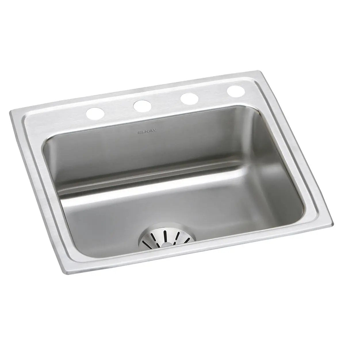 Elkay Lustertone Classic 22" x 19-1/2" x 10-1/8" Single Bowl Drop-in Sink with Perfect Drain by Elkay