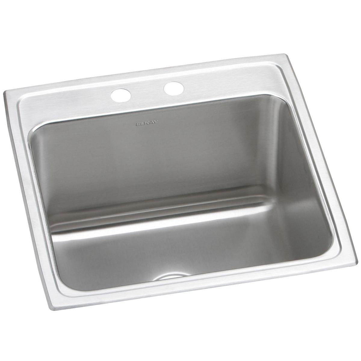 Elkay Lustertone Classic 22" x 22" x 12-1/8" Single Bowl Drop-in Sink