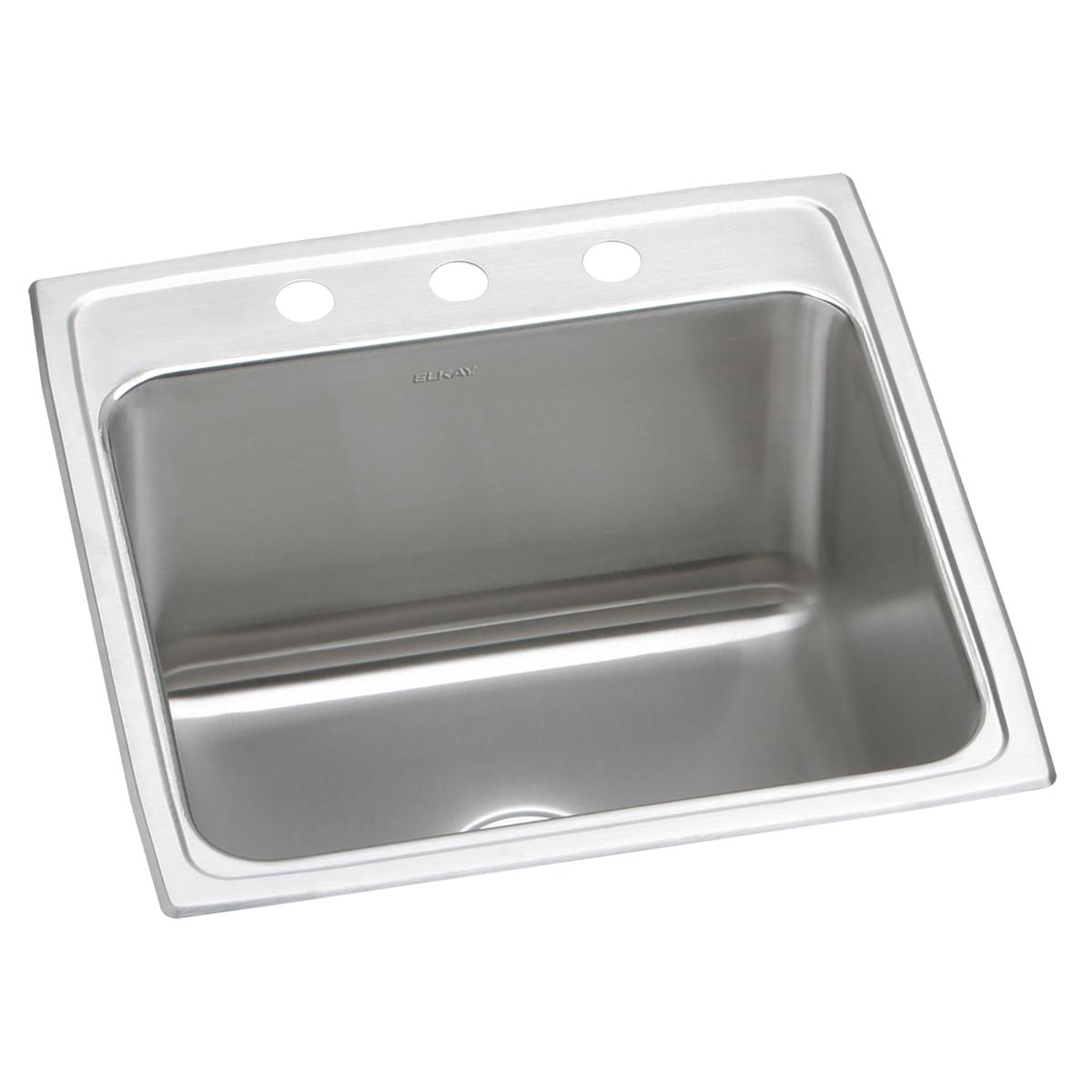 Elkay Lustertone Classic 22" x 22" x 12-1/8" Single Bowl Drop-in Sink