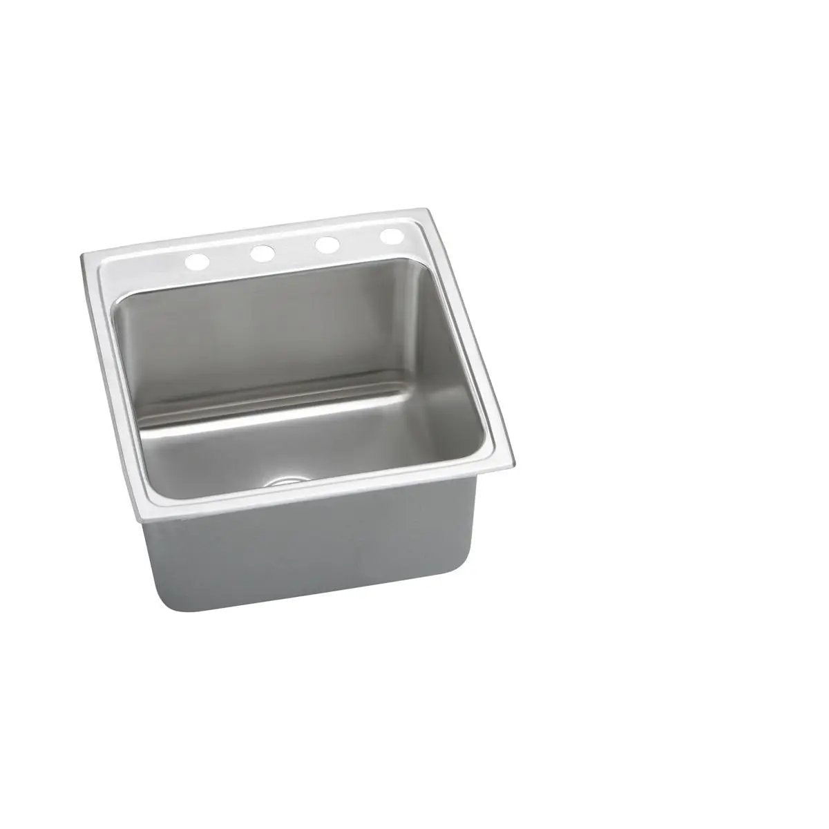 lustrous satin single bowl drop-in sink