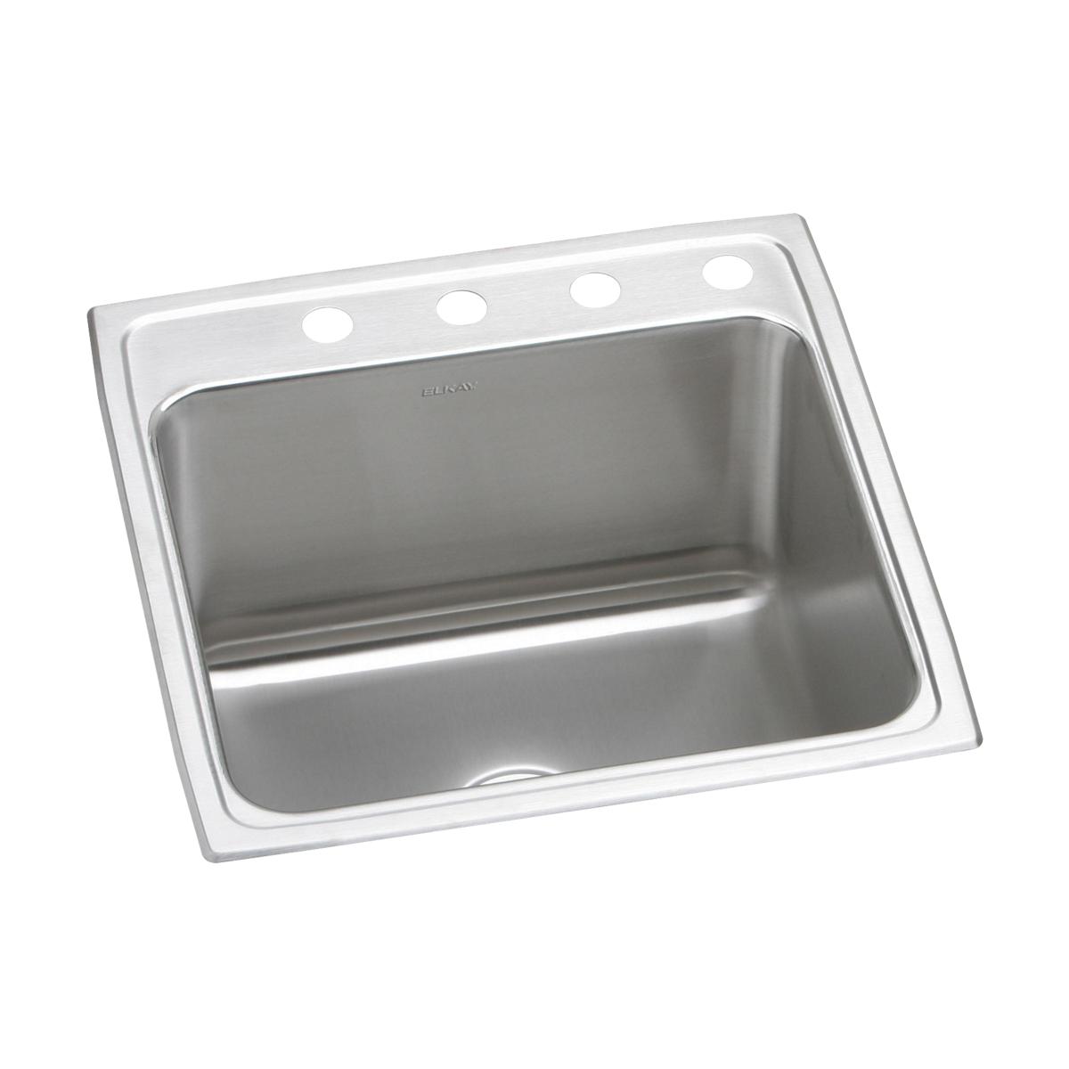 Elkay Lustertone Classic 22" x 22" x 12-1/8" Single Bowl Drop-in Sink