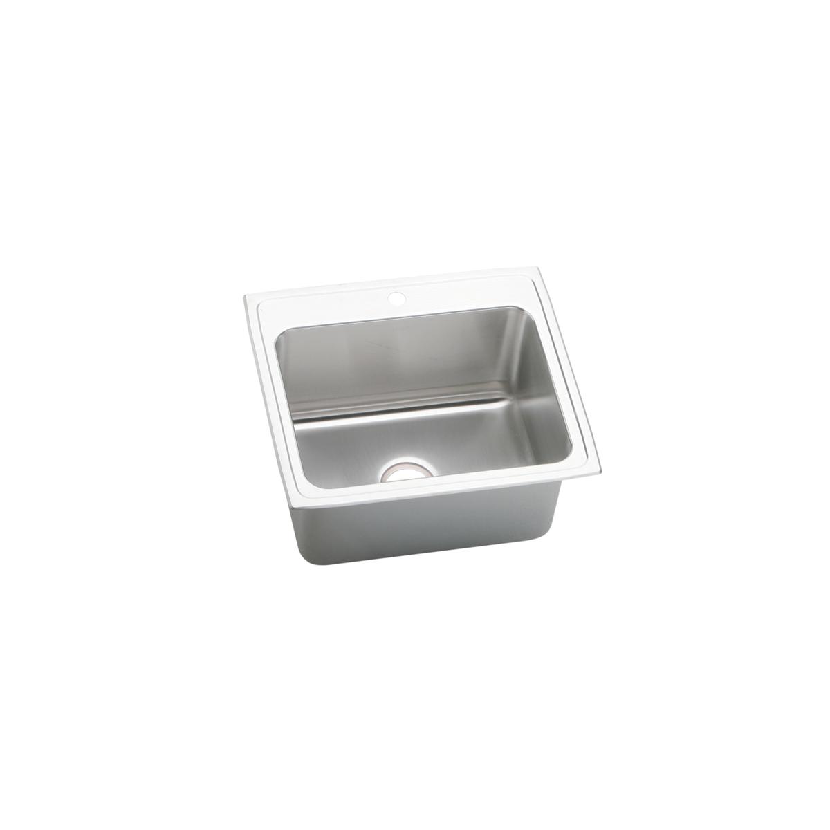 lustertone single bowl drop-in sink