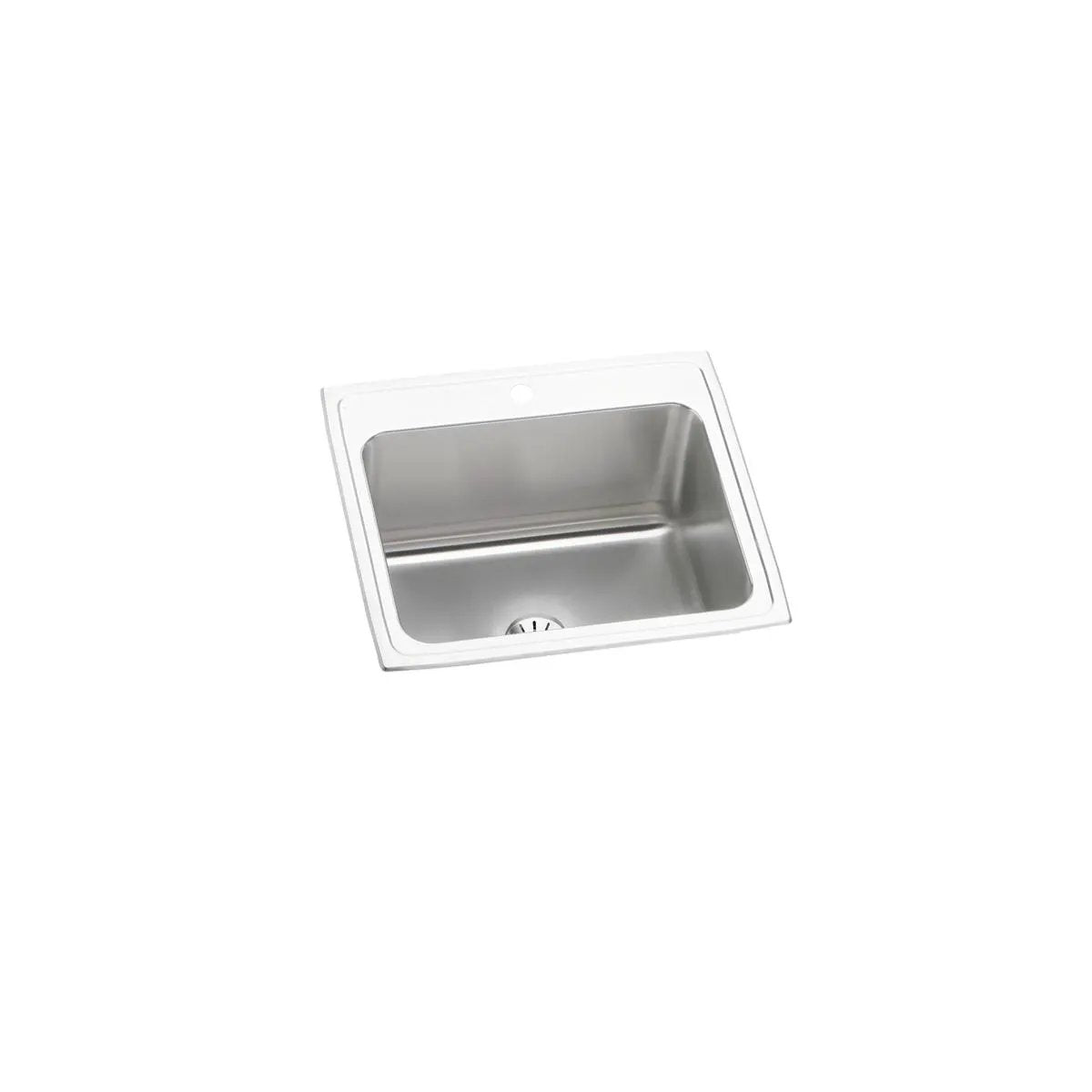 Elkay Lustertone Classic 25" x 22" x 10-3/8" Single Bowl Drop-in Sink with Perfect Drain by Elkay