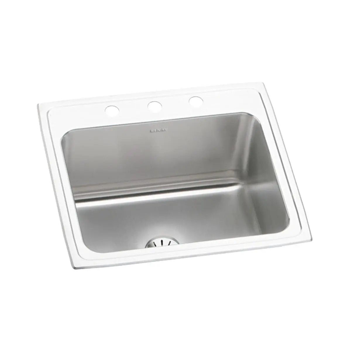 Elkay Lustertone Classic 25" x 22" x 10-3/8" Single Bowl Drop-in Sink with Perfect Drain by Elkay
