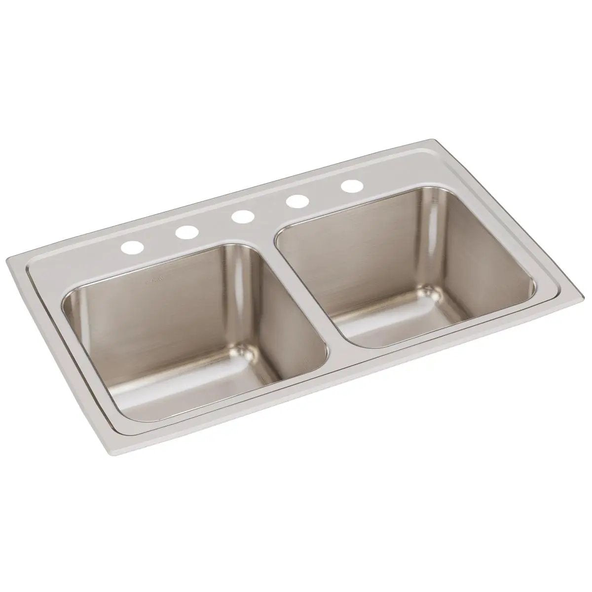 Elkay Lustertone Classic 29" x 18" x 10" Equal Double Bowl Drop-in Sink by Elkay