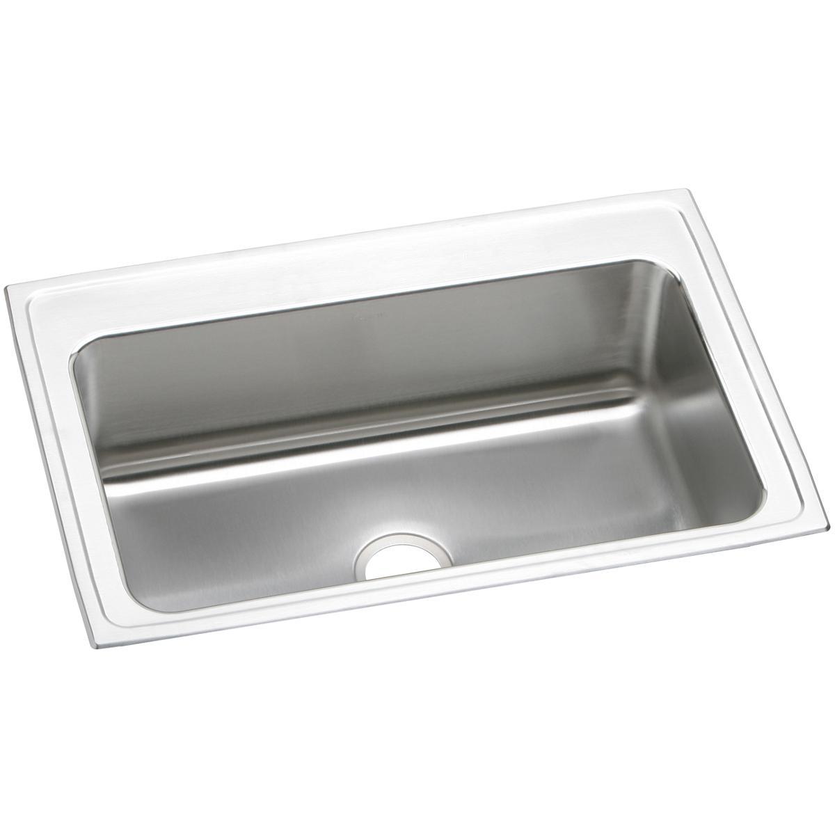 lustertone single bowl drop-in sink
