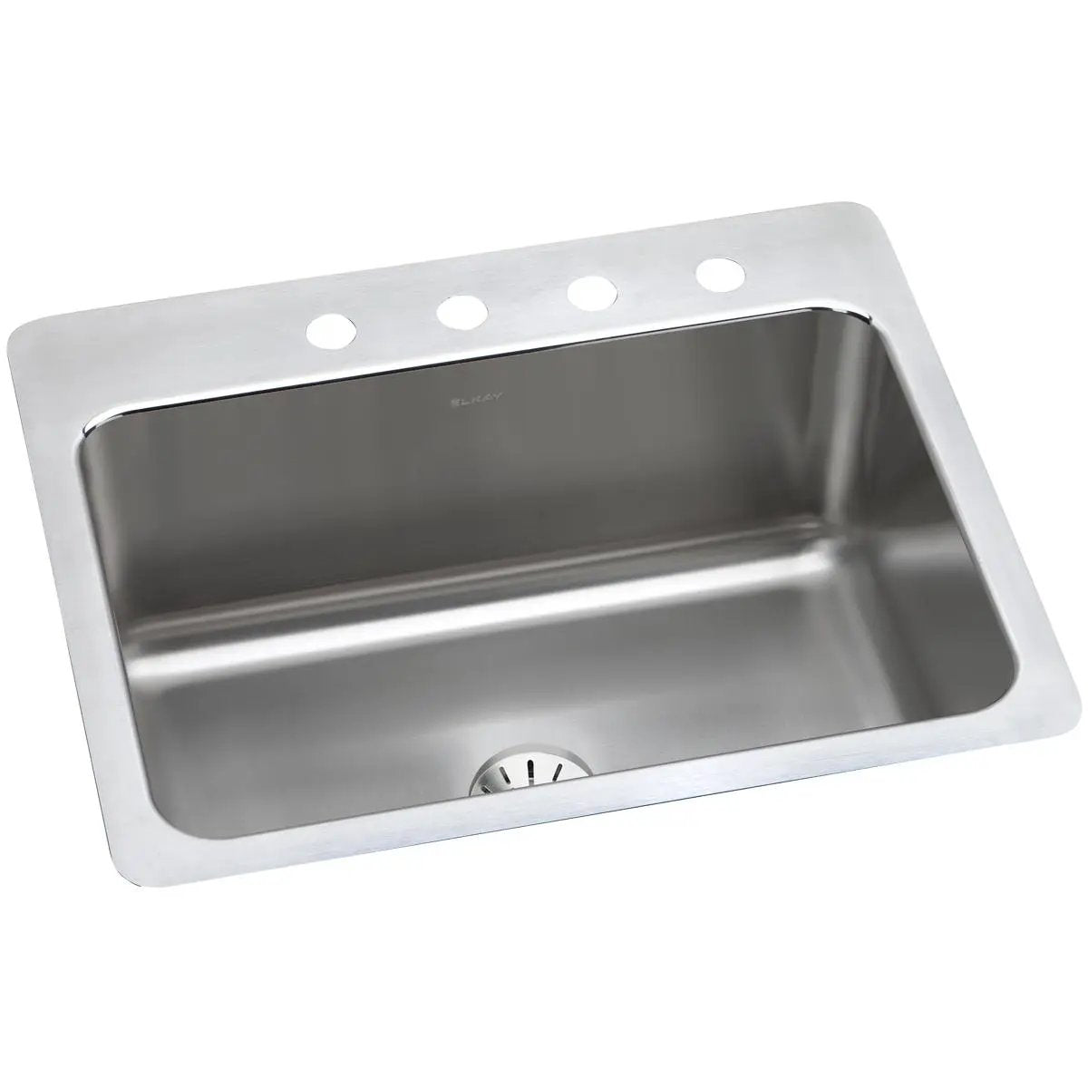 Elkay Lustertone Classic 27" x 22" x 10", Single Bowl Dual Mount Sink with Perfect Drain by Elkay